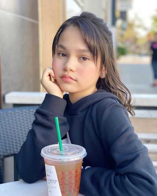 Mona Louise Rey enjoys her drink as she seen on Instagram