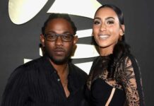 Whitney Alford with her fiance Kendrick Lamar
